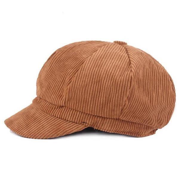 Casquette Gavroche en Velours Camel - Palomino 2