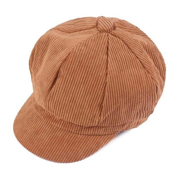 Casquette Gavroche en Velours Camel - Palomino 3