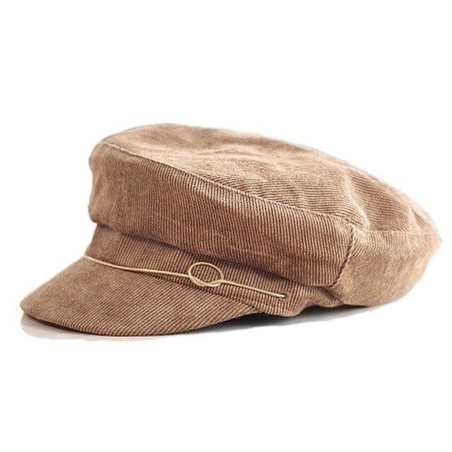 Casquette Gavroche en Velours Côtelé - Ammophile 1
