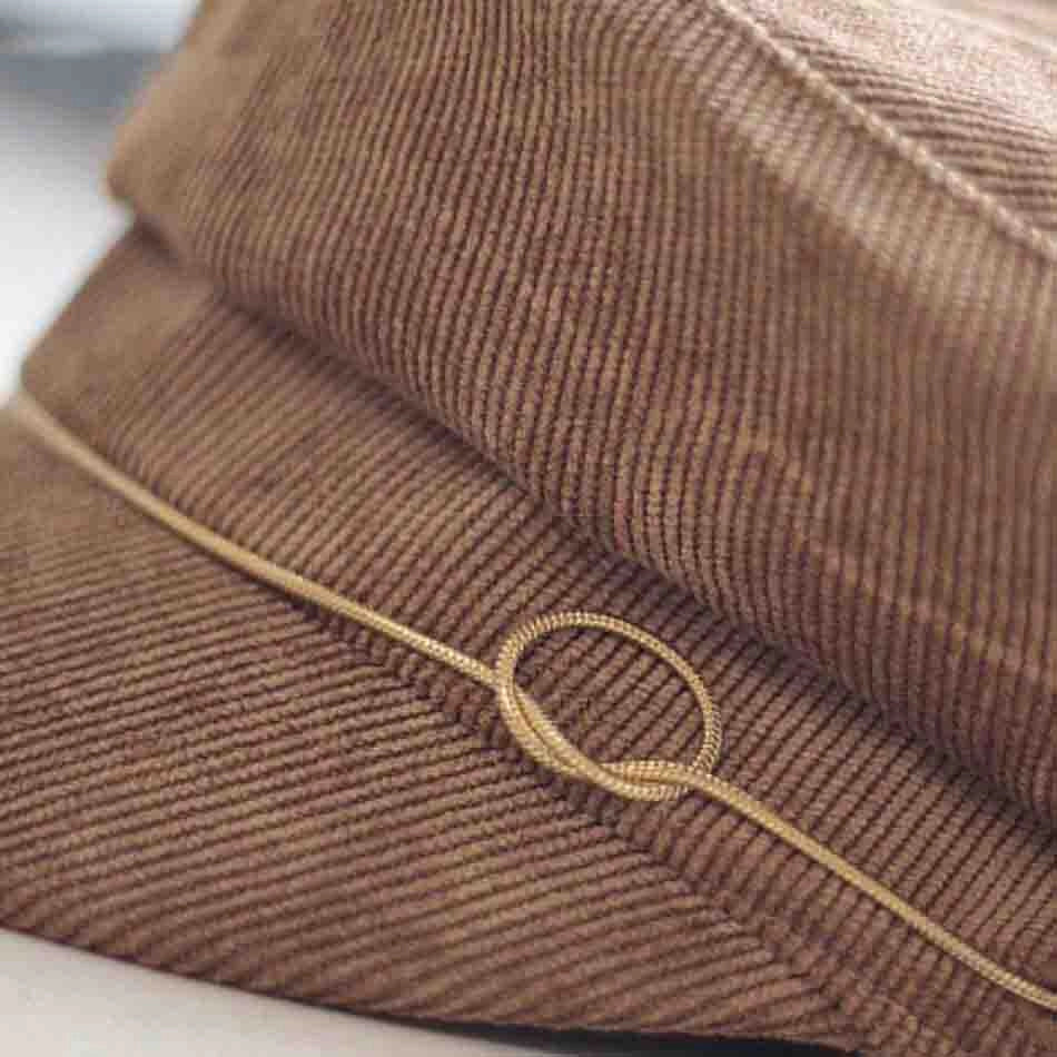 Casquette Gavroche en Velours Côtelé - Ammophile 2