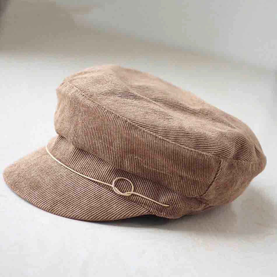 Casquette Gavroche en Velours Côtelé - Ammophile 3