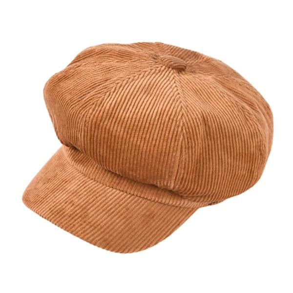 Casquette Gavroche en Velours Côtelé - Caramelia 1