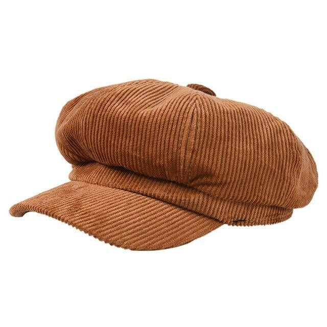Casquette Gavroche en Velours Côtelé - Caramelia 2