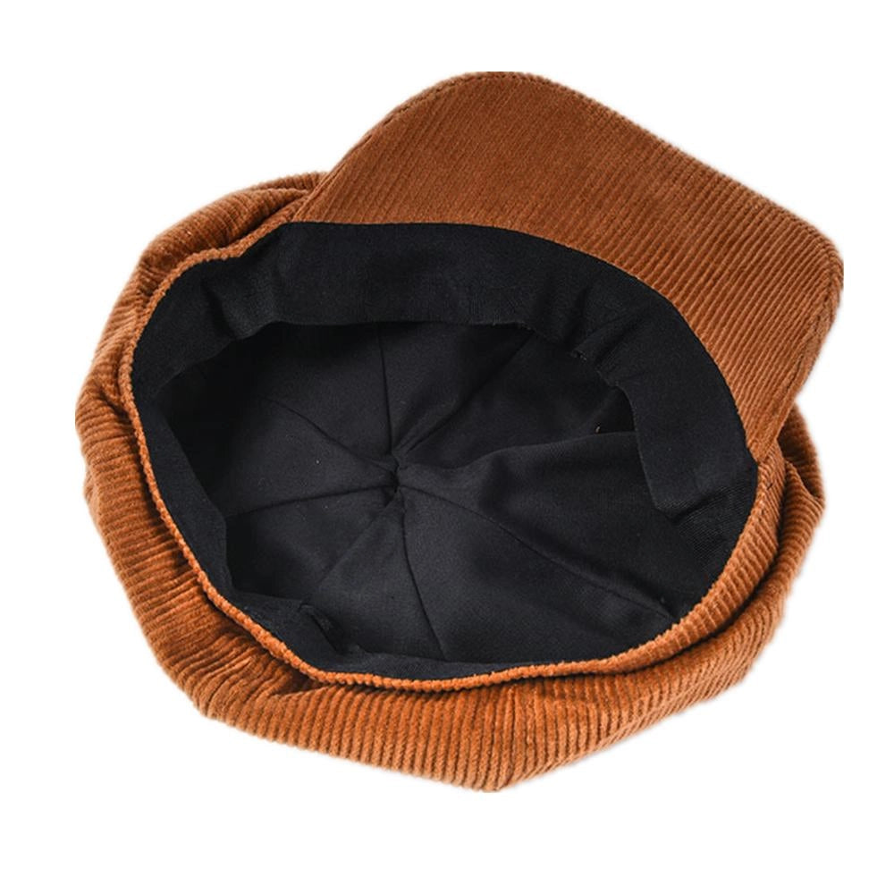 Casquette Gavroche en Velours Côtelé - Caramelia 3