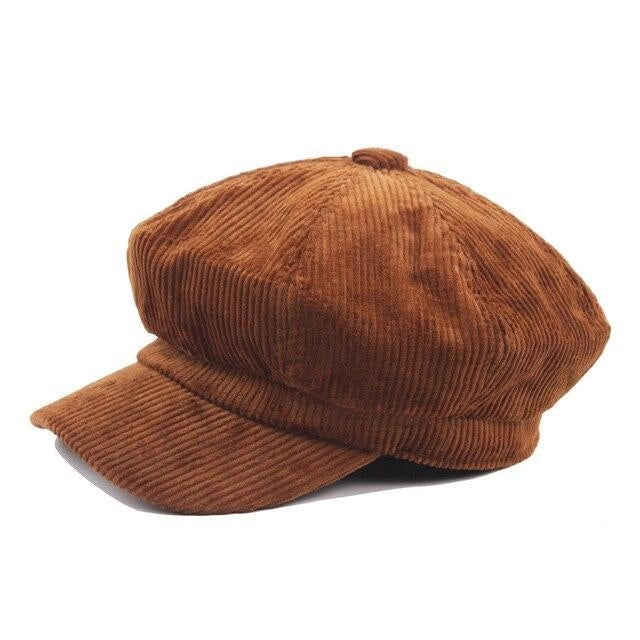 Casquette Gavroche en Velours Côtelé - Cordovan 1