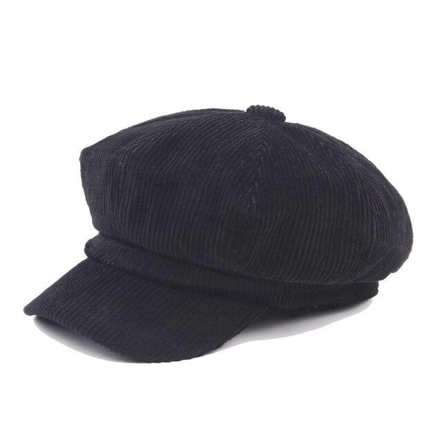 Casquette Gavroche en Velours Côtelé - Velinuit 1