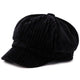 Casquette Gavroche en Velours Noir - Velournuit