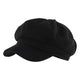 Casquette Gavroche en Velours Noir - Veloursombre