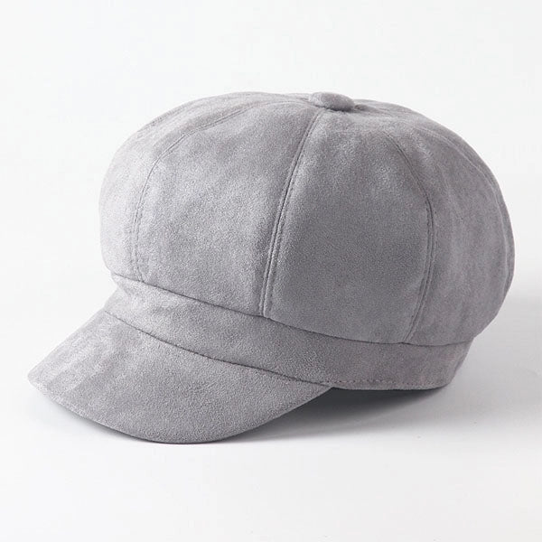 Casquette Gavroche Rétro en Suédine - Cendrelune 1