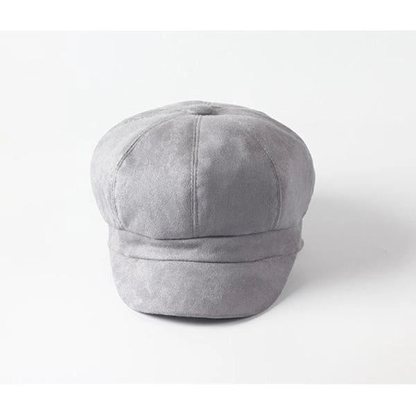 Casquette Gavroche Rétro en Suédine - Cendrelune 2