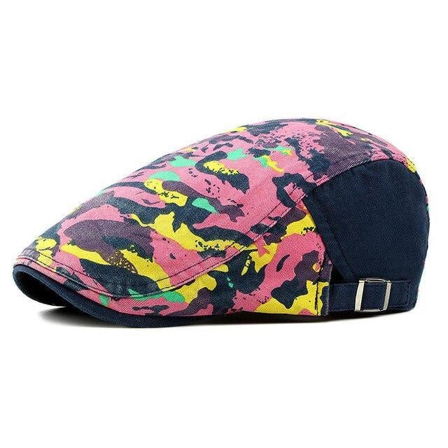 Casquette Plate en Coton à Camouflage - Caméline 1