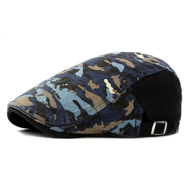 Casquette Plate en Coton à Camouflage - Nightcamo 1