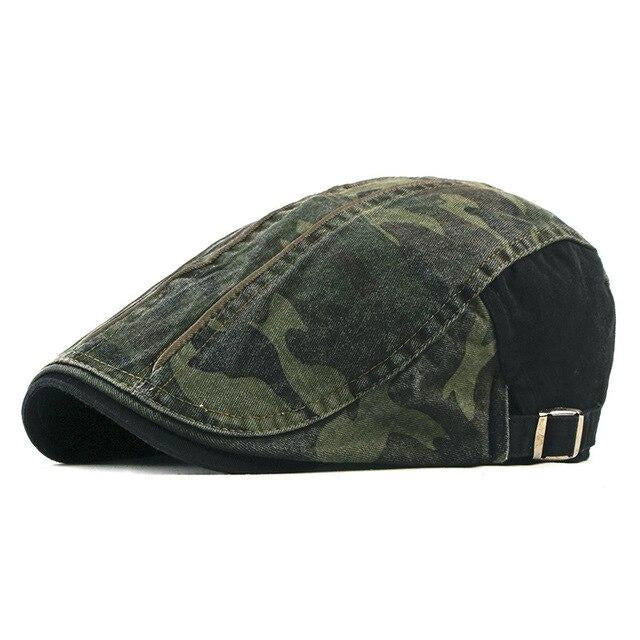 Casquette Plate en Coton à Camouflage - Plymouth 1