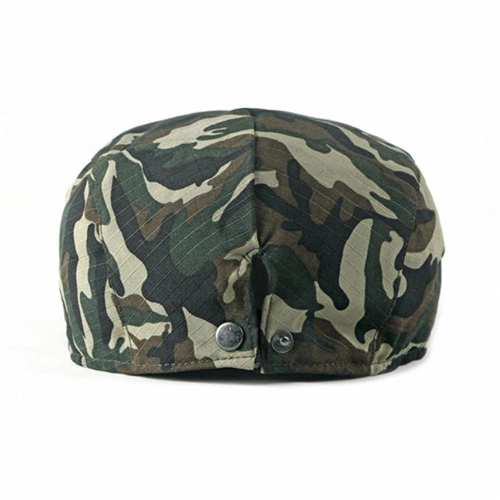 Casquette Plate en Coton à Camouflage - Woodland 3