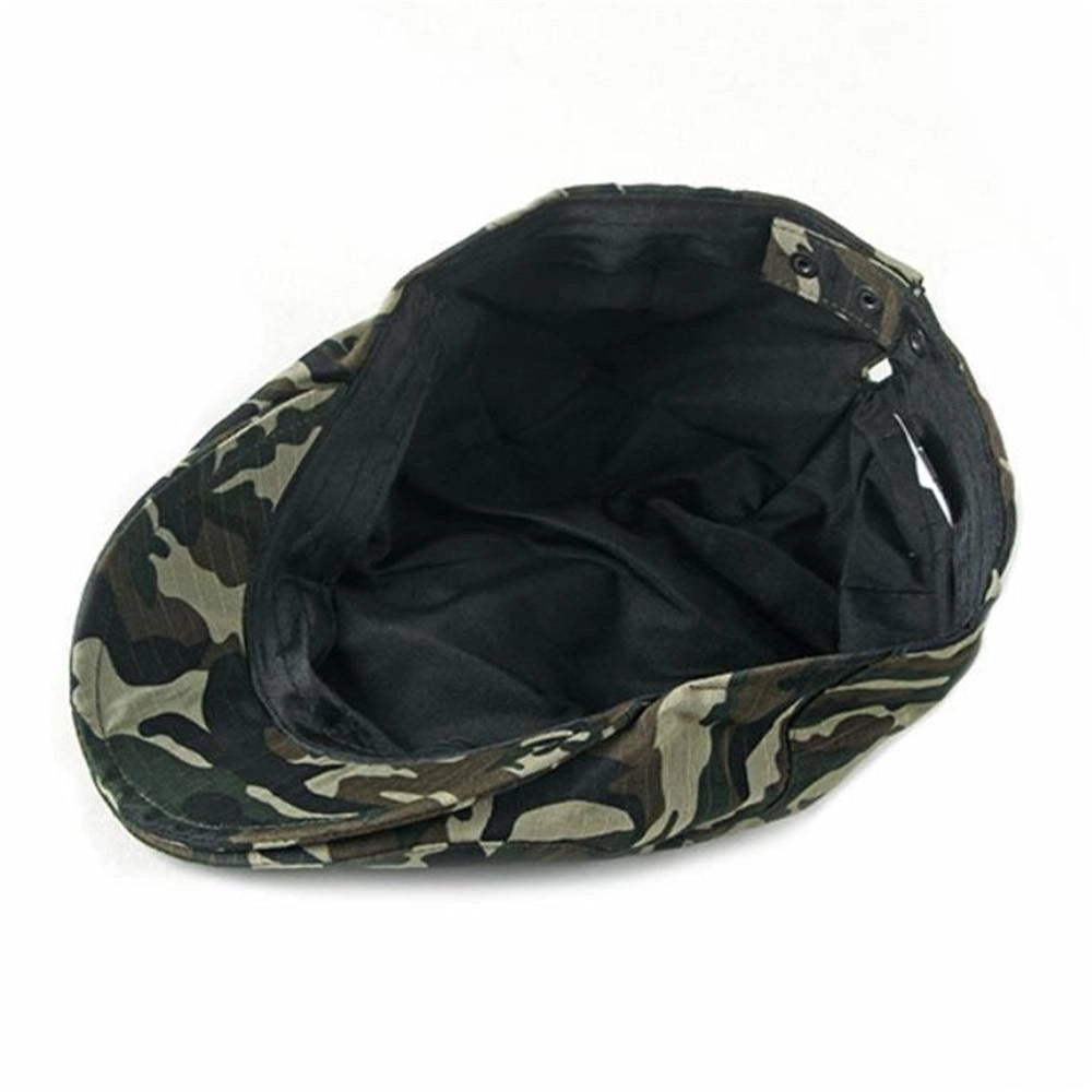 Casquette Plate en Coton à Camouflage - Woodland 4