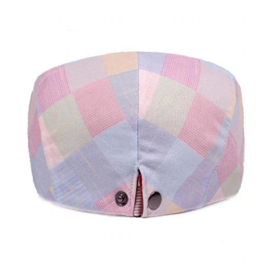 Casquette Plate en Coton à Carreaux - Aberdeen 3