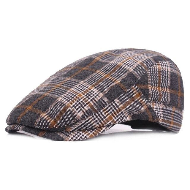 Casquette Plate en Coton à Carreaux - Bournemouth 1