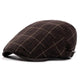 Casquette Plate en Coton à Carreaux - Braymore
