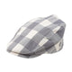 Casquette Plate en Coton à Carreaux - Carrick