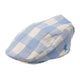 Casquette Plate en Coton à Carreaux - Cieldamier