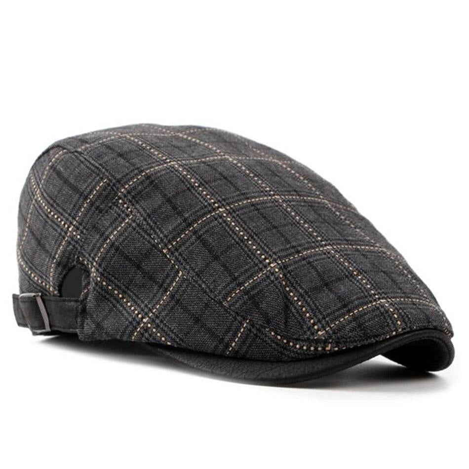 Casquette Plate en Coton à Carreaux - Dundalk 2