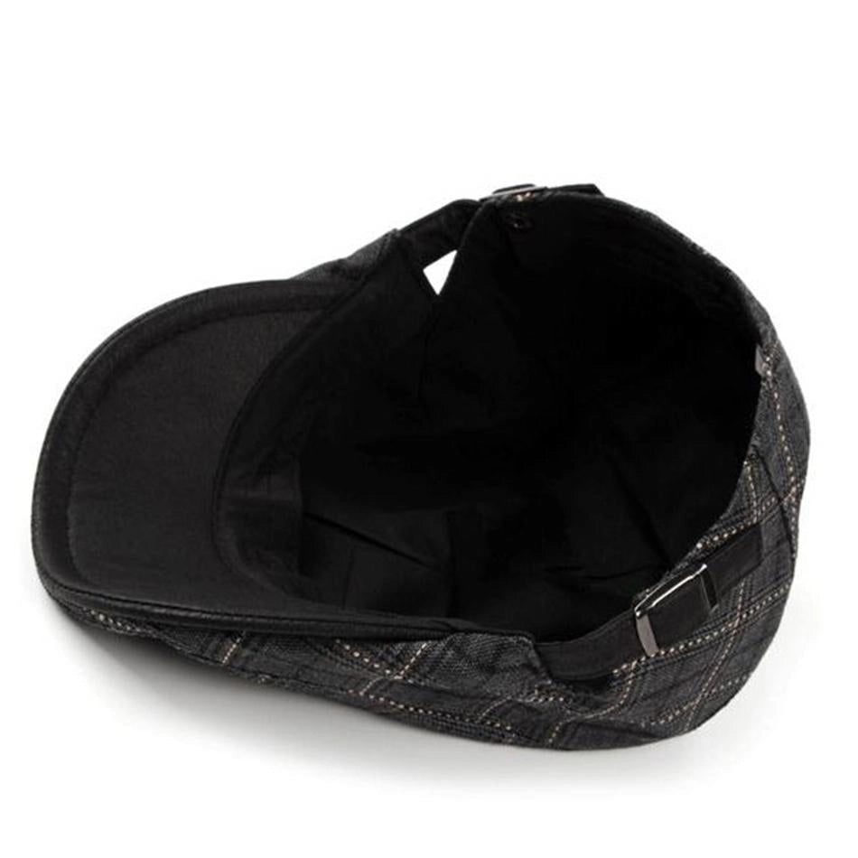 Casquette Plate en Coton à Carreaux - Dundalk 3