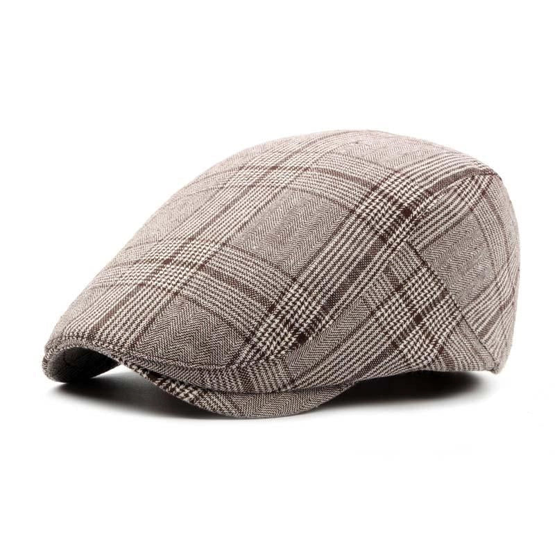 Casquette Plate en Coton à Carreaux - Glenfawn 1