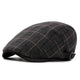 Casquette Plate en Coton à Carreaux - Glenrothes