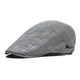 Casquette Plate en Coton à Carreaux - Oban