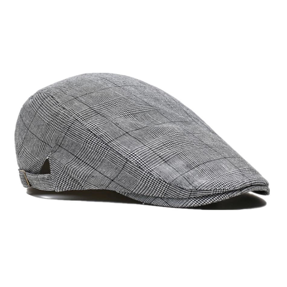 Casquette Plate en Coton à Carreaux - Oban 2