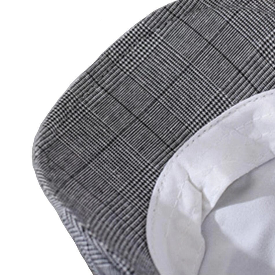 Casquette Plate en Coton à Carreaux - Oban 3