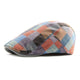 Casquette Plate en Coton à Carreaux - Polychrome