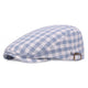 Casquette Plate en Coton à Carreaux - Seabrook
