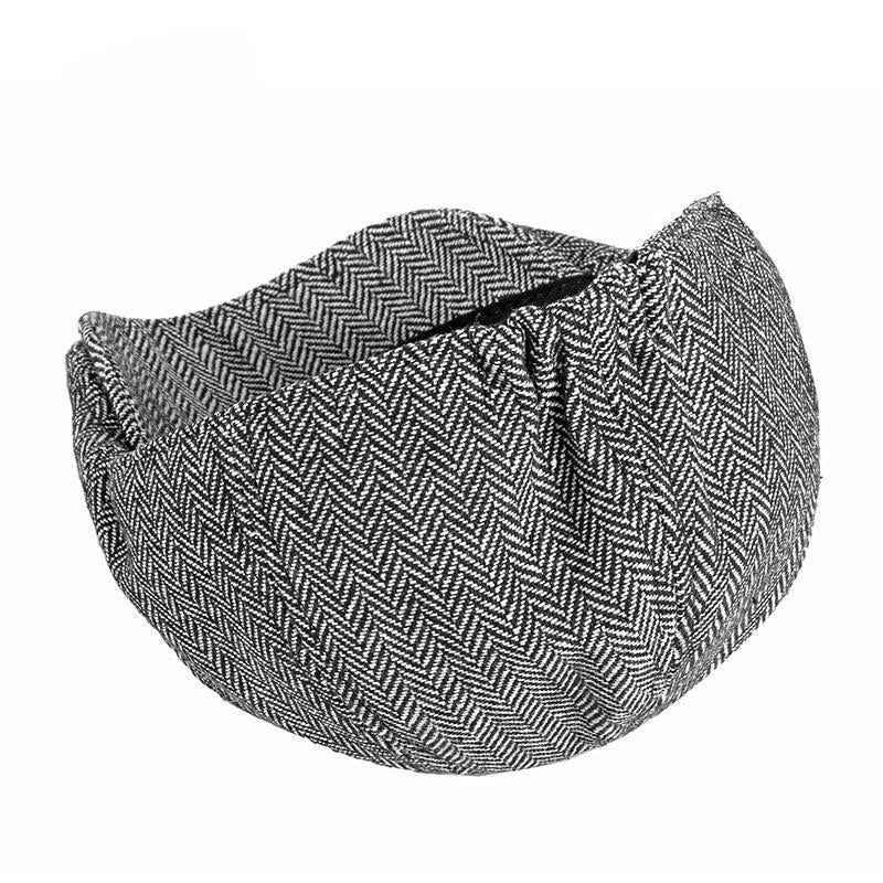 Casquette Plate en Coton à Chevrons - Cendrewick 3
