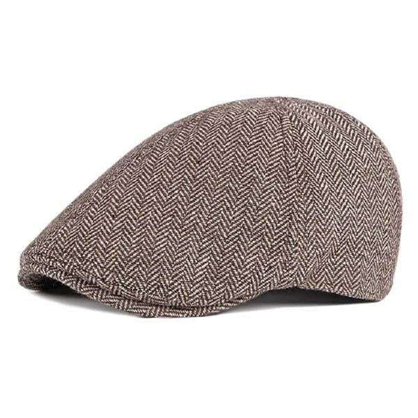 Casquette Plate en Coton à Chevrons - Charleville 1