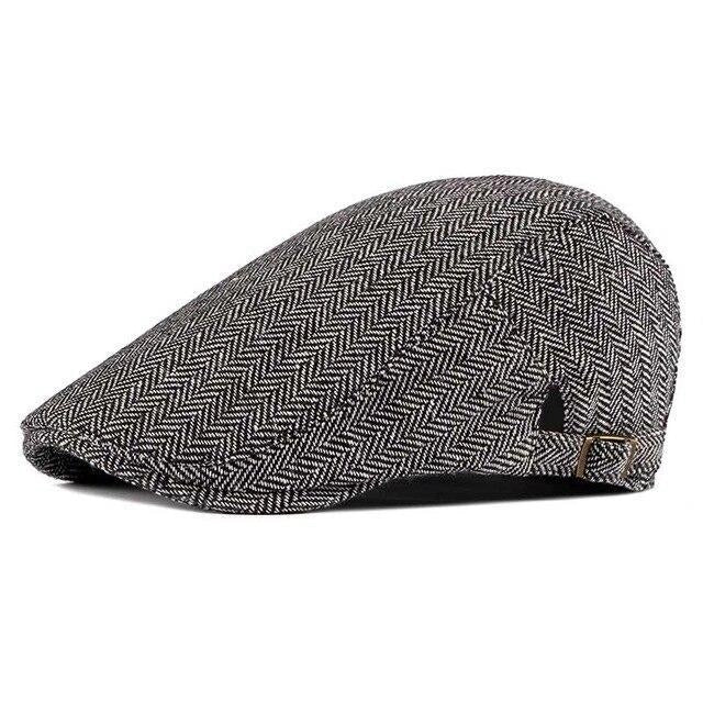 Casquette Plate en Coton à Chevrons - Chevronne 1