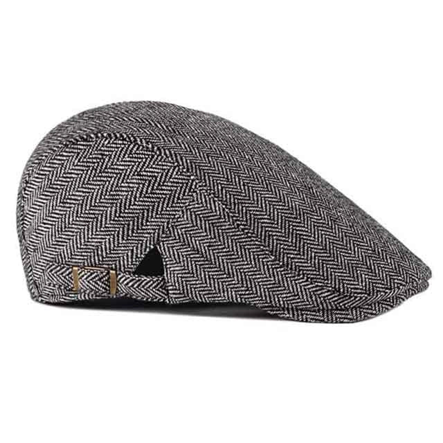 Casquette Plate en Coton à Chevrons - Chevronne 3