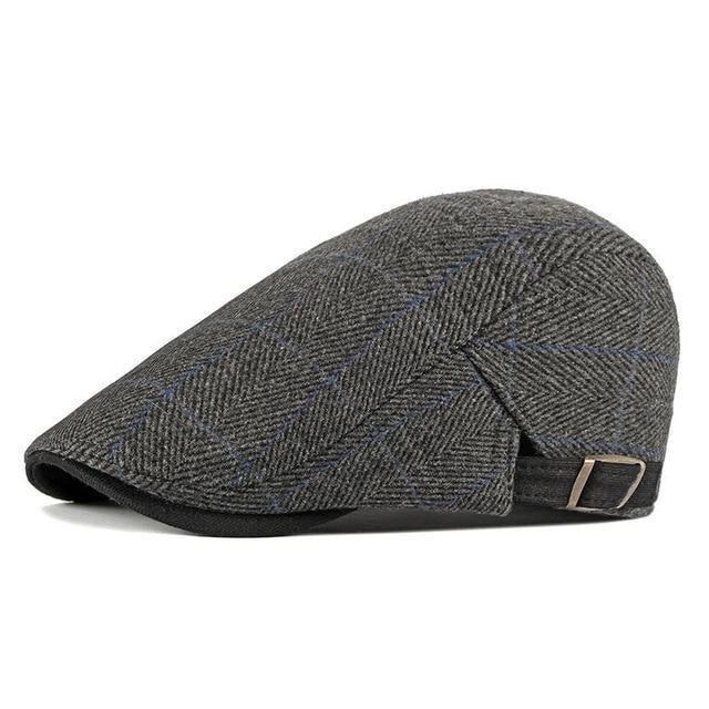 Casquette Plate en Coton à Chevrons - Galway 1