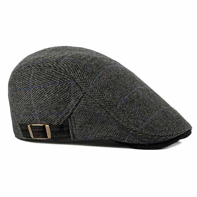 Casquette Plate en Coton à Chevrons - Galway 2