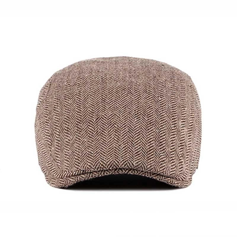 Casquette Plate en Coton à Chevrons - Herringway 2