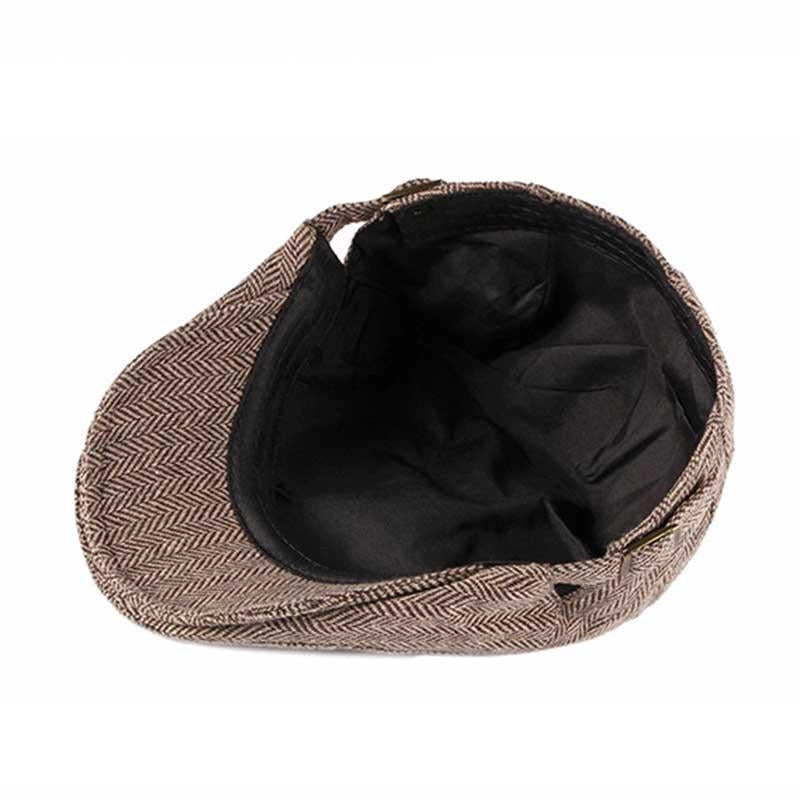 Casquette Plate en Coton à Chevrons - Herringway 5