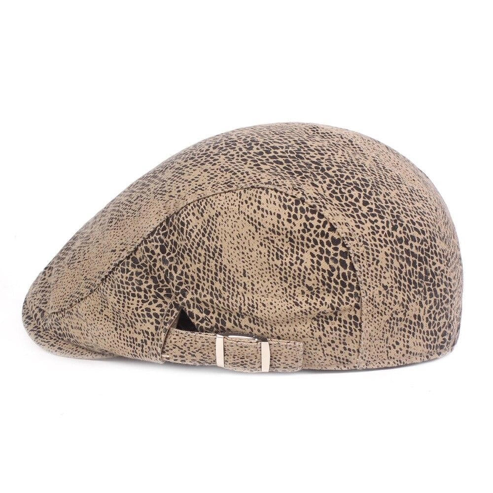 Casquette Plate en Coton à Léopard - Fauveline 2