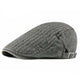Casquette Plate en Coton à Patchwork - Ardoisenuit