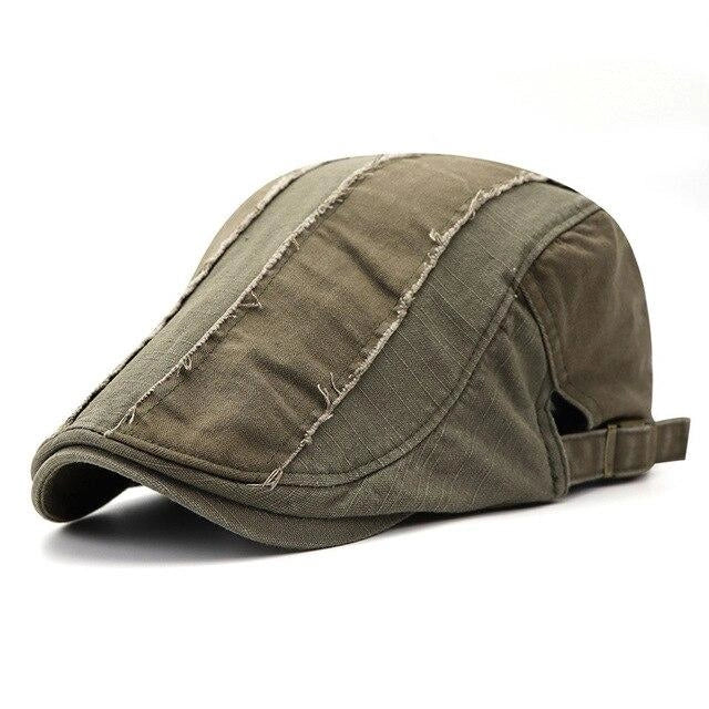 Casquette Plate en Coton à Patchwork - Kakipatch 1