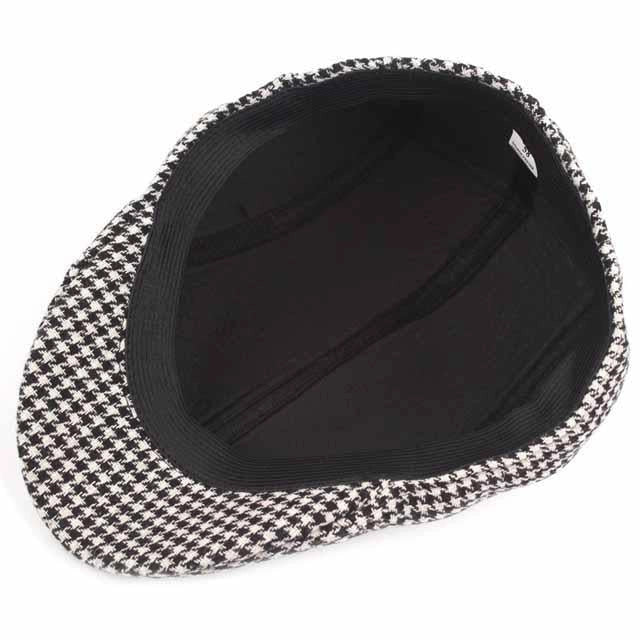 Casquette Plate en Coton à Pied-de-Poule - Monochrome 2