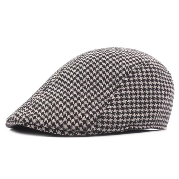 Casquette Plate en Coton à Pied-de-Poule - Redditch 1