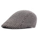 Casquette Plate en Coton à Pied-de-Poule - Redditch