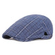 Casquette Plate en Coton à Rayures - Huddersfield
