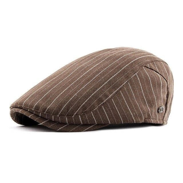 Casquette Plate en Coton à Rayures - Margate 2