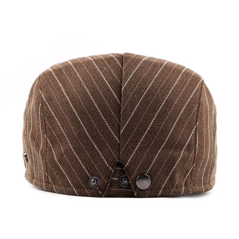Casquette Plate en Coton à Rayures - Margate 4